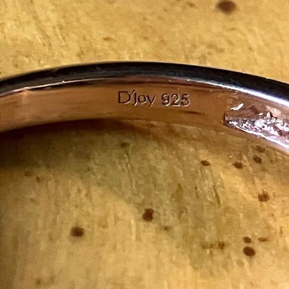 Natural Rose de France Amethyst Marquise Cut Sterling Silver Ring Size 10 - Picture 5 of 8